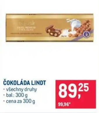 Makro ČOKOLÁDA LINDT nabídka