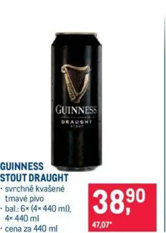 Makro GUINNESS STOUT DRAUGHT nabídka