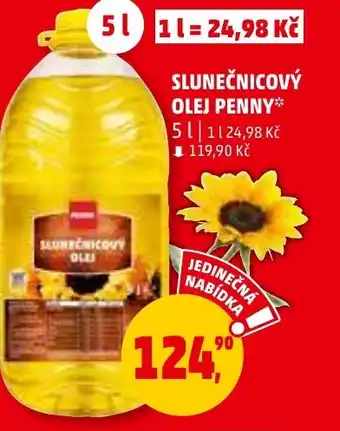 Penny Market SLUNEČNICOVÝ OLEJ PENNY 5L nabídka