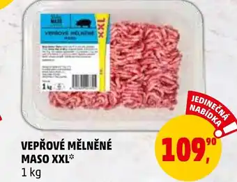 Penny Market VEPŘOVÉ MĚLNĚNÉ MASO XXL nabídka