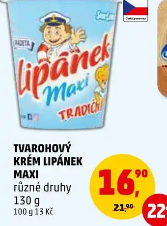 Penny Market TVAROHOVÝ KRÉM LIPÁNEK MAXI nabídka