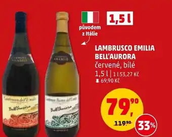 Penny Market LAMBRUSCO EMILIA BELL'AURORA 1.5L nabídka