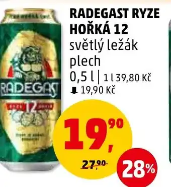 Penny Market RADEGAST RYZE HOŘKÁ 12 0.5L nabídka