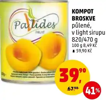Penny Market KOMPOT BROSKVE nabídka