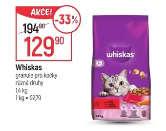 Globus Whiskas granule pro kočky nabídka