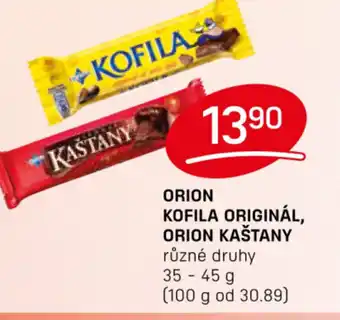 ORION KOFILA ORIGINÁL, ORION KAŠTANY