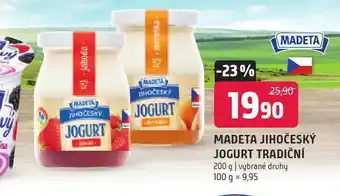 Terno Madeta jihočeský jogurt tradiční nabídka