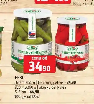 Terno Efko okurky delikates nabídka