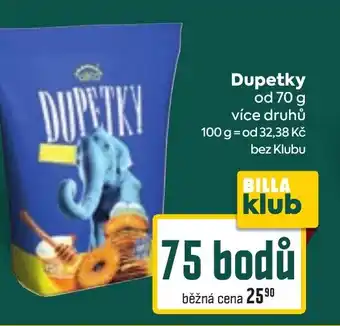 Billa Dupetky nabídka