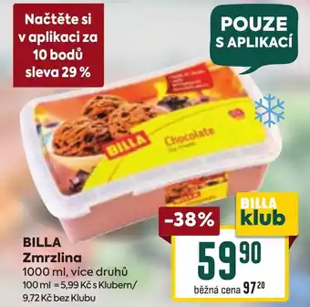 Billa BILLA Zmrzlina nabídka