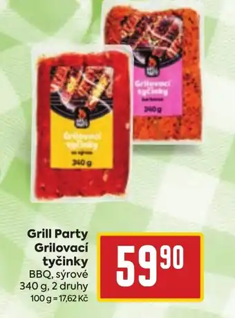 Billa Grill Party Grilovací tyčinky nabídka