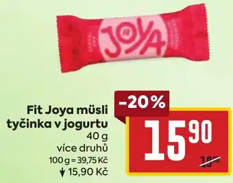 Billa Fit Joya müsli tyčinka v jogurtu nabídka