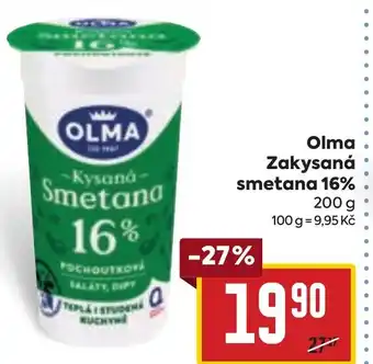 Billa Olma Zakysaná smetana 16% nabídka