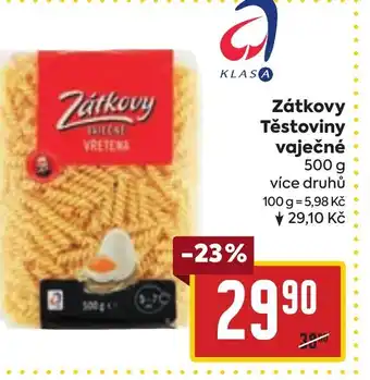 Billa Zátkovy Těstoviny vaječné nabídka