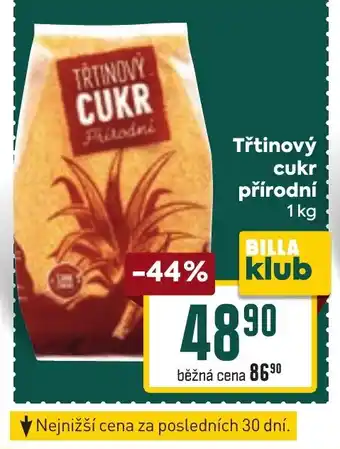 Billa Třtinový cukr přírodní 1 kg nabídka