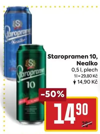 Billa Staropramen 10, Nealko nabídka