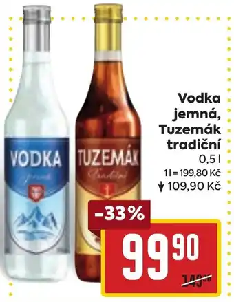 Billa Vodka jemná, Tuzemák tradiční nabídka