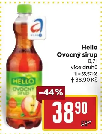 Billa Hello Ovocný sirup nabídka