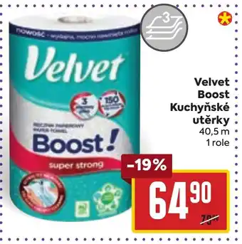 Billa Velvet Boost Kuchyňské utěrky nabídka