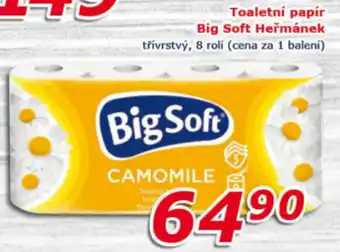 ESO MARKET Toaletní papír Big Soft Heřmánek nabídka