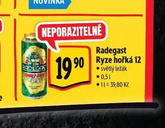 Albert Pivo radegast ryze hořká 12 nabídka