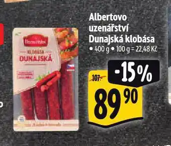 Albert Dunajská klobása nabídka