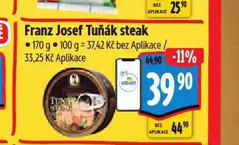 Albert Franz josef tuňák steak nabídka