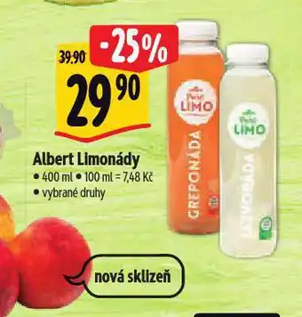 Albert Albert limonády nabídka