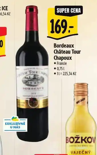 Albert Bordeaux chateau tour chapoux nabídka