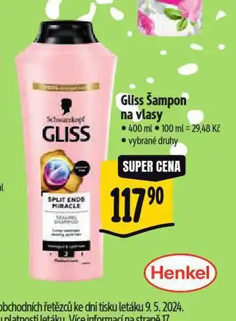 Albert Gliss šampon nabídka