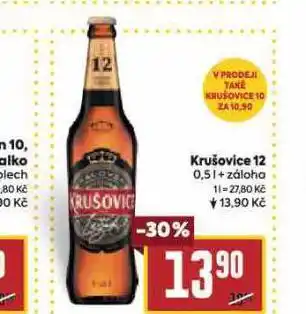 Billa Pivo krušovice 12 královský ležák nabídka