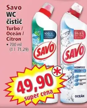 Norma Savo WC čistič Turbo/ Oceán / Citron nabídka