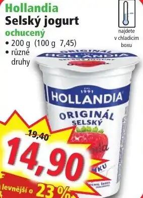 Norma Hollandia Selský jogurt ochucený nabídka