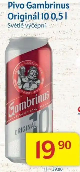 Kubík potraviny Pivo Gambrinus Originál 10 0,5L nabídka