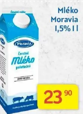 Kubík potraviny Mléko Moravia 1,5% 1L nabídka