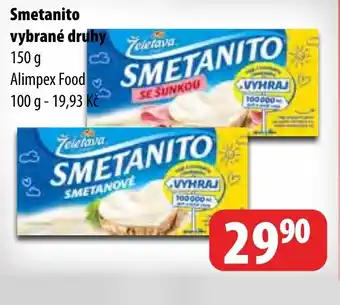 Partner Maloobchodní síť Smetanito vybrané druhy nabídka