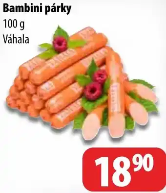 Partner Maloobchodní síť Bambini párky nabídka