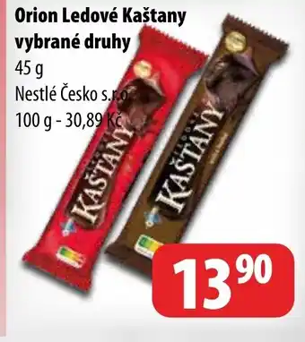 Partner Maloobchodní síť Orion Ledové Kaštany vybrané druhy nabídka