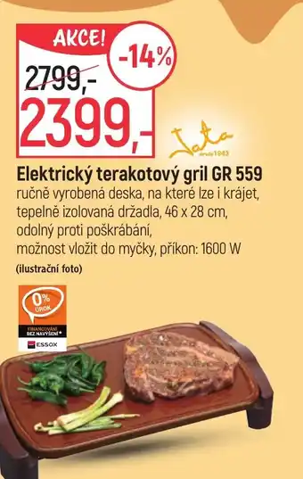 Globus Elektrický terakotový gril GR 559 nabídka