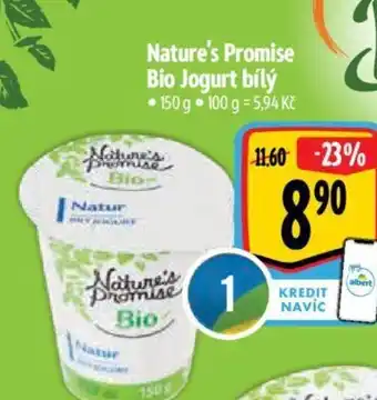 Albert Nature's Promise Bio Jogurt bílý 150 g nabídka