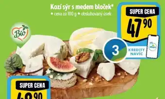 Albert Kozí sýr s medem bloček nabídka