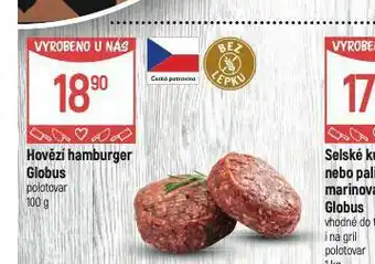 Globus Hovězí hamburger nabídka