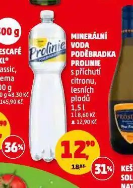 Penny Market Poděbradka prolinie s příchutí citron, lesních plodů nabídka