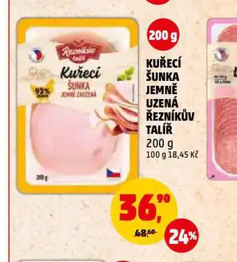 Penny Market Kuřecí šunka jemně uzená nabídka