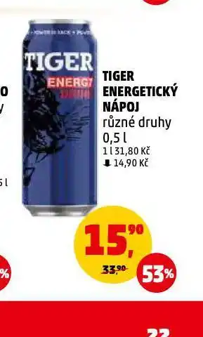 Penny Market Tiger energy drink nabídka