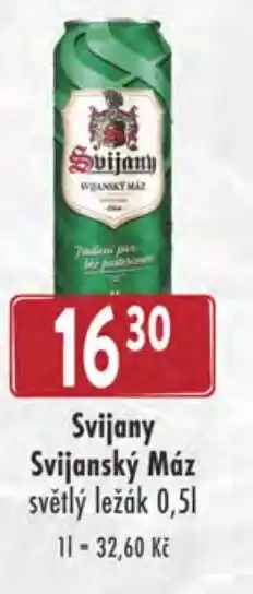 Astur&Qanto Svijany Svijanský Máz světlý ležák 0,5L nabídka