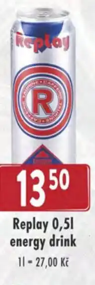 Astur&Qanto Replay 0,5L energy drink nabídka