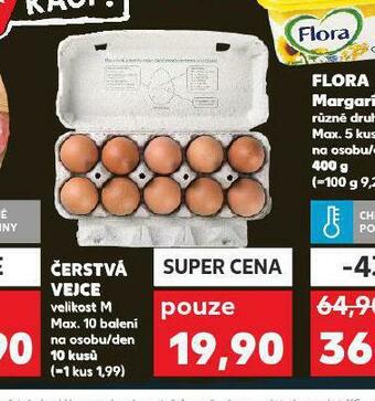 Kaufland Čerstvá vejce m 10 ks nabídka