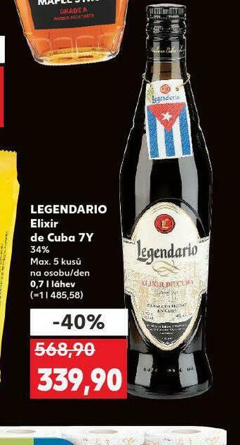 Kaufland Legendario elixir de cuba 7y nabídka
