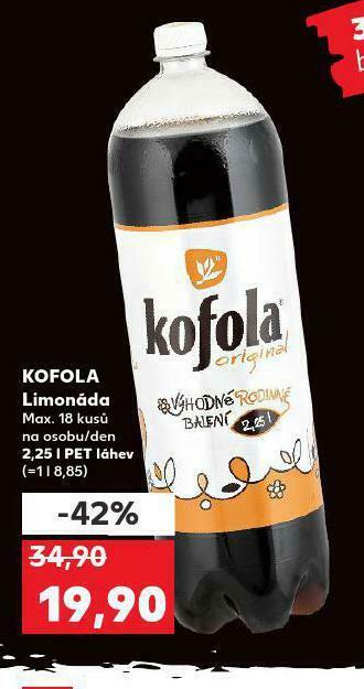 Kaufland Kofola 2,25l nabídka